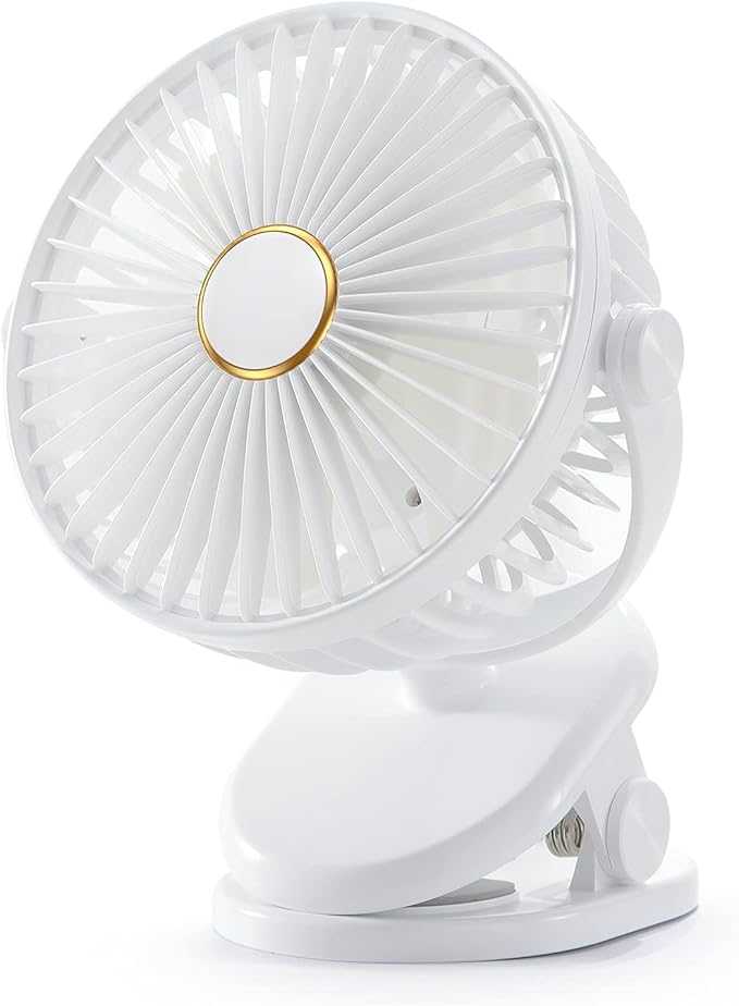 SmartDevil Clip-On Fan – 360° Portable Mini Desk Fan